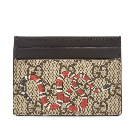 gucci snake card holder